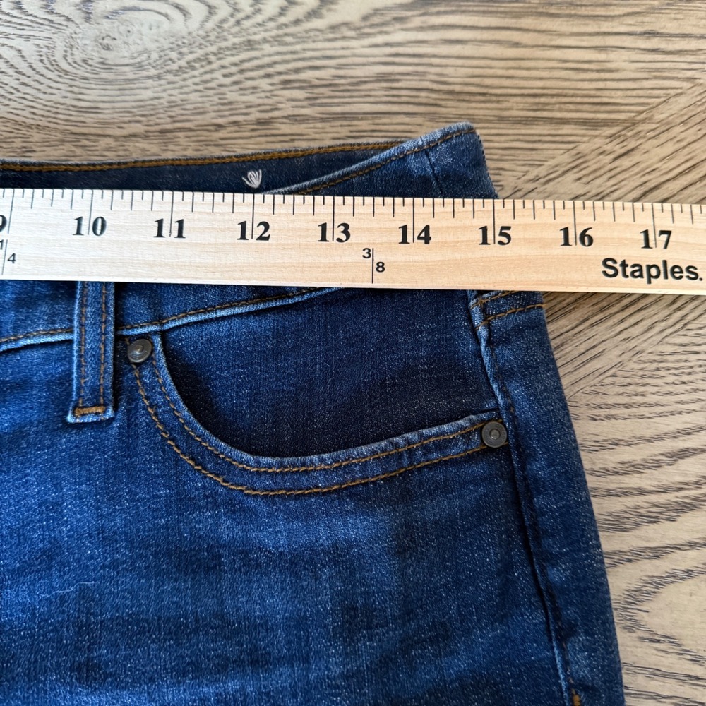 Chicos So Slimming Girlfriend Kick Flare Jeans Dark Wash Blue Denim Size 0 / 4 - Picture 5 of 10